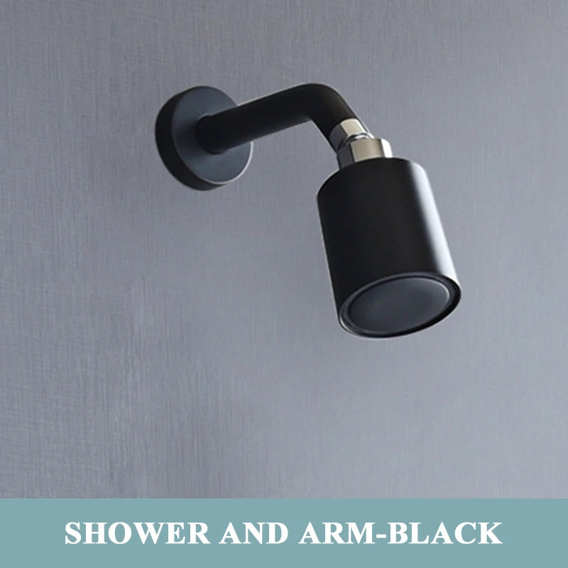 Brushed Gold Bathroom Shower Rainfall Shower Head Handle