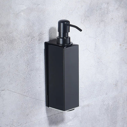 Black Liquid Soap Dispenser Shampoo Hotel Bathroom Wall
