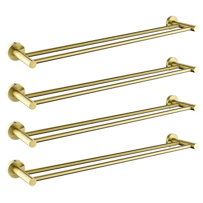 Vibrant Moderne Brushed Gold Towel Racks Fashion Gold