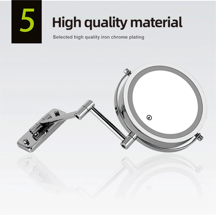 Folding Arm Extend Bathroom Mirror Led Light Inch