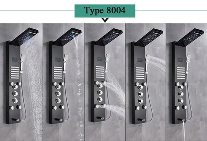 Luxury Led Shower Panel Spa Massage Jet Shower