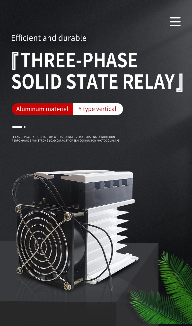 40/60/80/100/120/150/200a Three-Phase Solid State Relay Dc