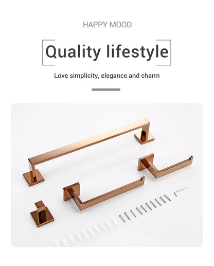 Bagnolux Rose Gold Stainless Steel Beautiful Wall Hook