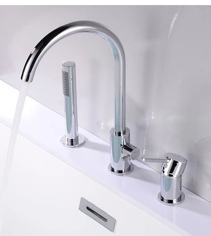 Ellen Bathtub Faucets Holes Black Cold Bath Shower