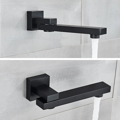 Black Shower Wall Mounted Shower Faucet Mixer 8/10/12/16