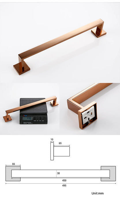 Bagnolux Rose Gold Stainless Steel Beautiful Wall Hook