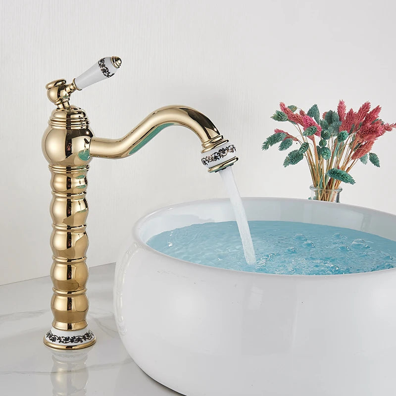 Bathroom Basin Sink Faucet Mixer Tap Handle Hole