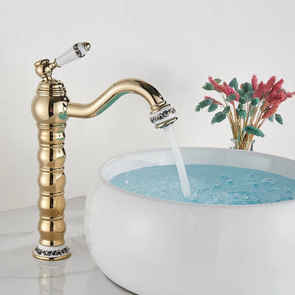 Bathroom Basin Sink Faucet Mixer Tap Handle Hole