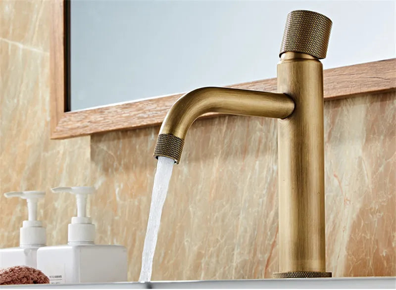 Basin Faucets Antique Bronze Bathroom Faucet & Cold