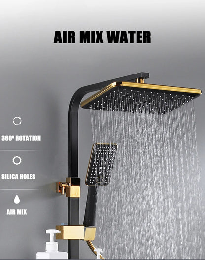 Cold Shower System Bathroom Led Digital Shower Wall