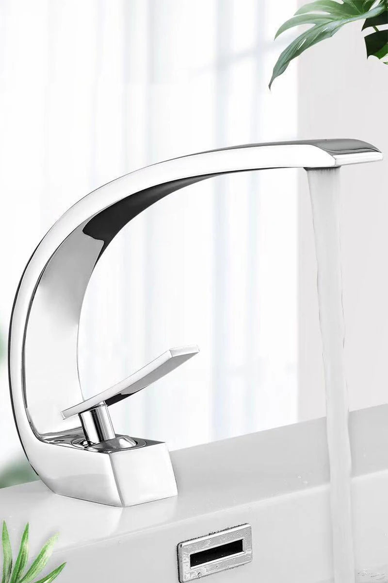 Bathroom Basin Faucet Deck Mount Washing Sink Cold