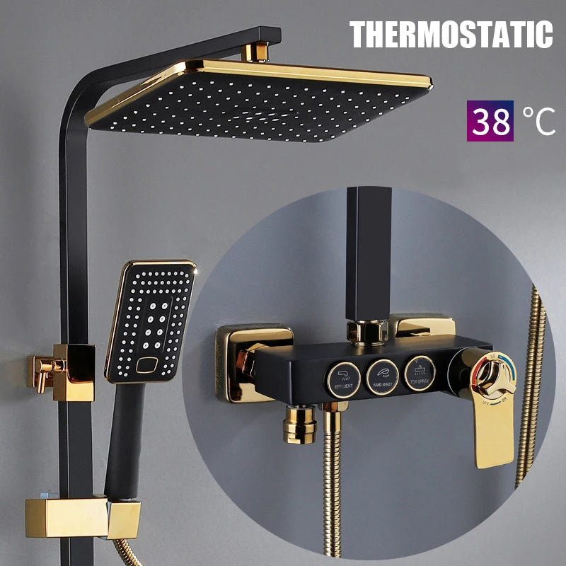 Cold Shower System Bathroom Led Digital Shower Wall