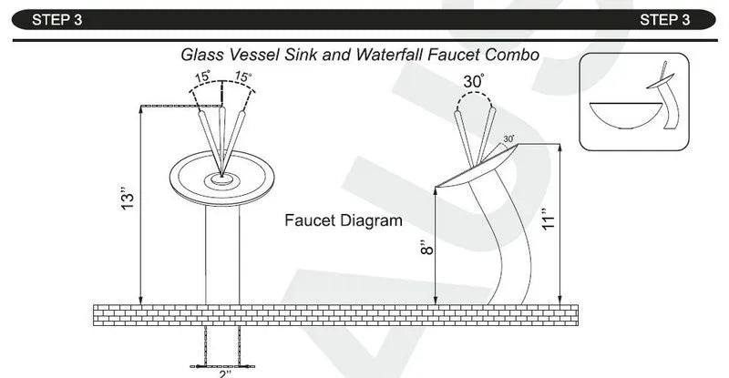 Kemaidi Big Tempered Glass Basin Sink Washbasin Bathroom