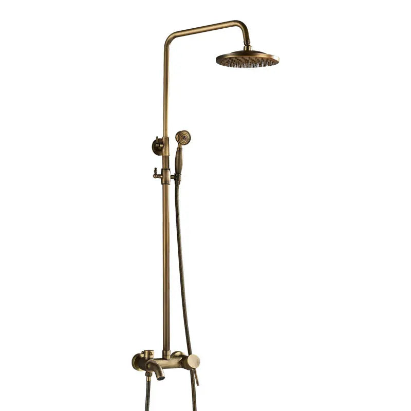 Classic Antique Brass Bathroom Shower Faucet Bathtub Shower