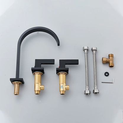 Black Bathroom Basin Faucet Cold Water Mixer Faucets