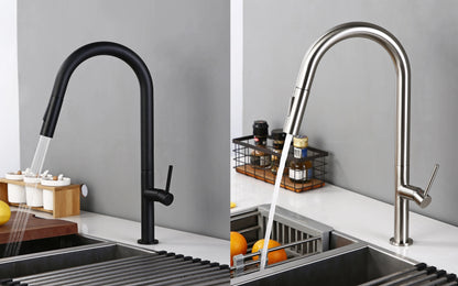 Gunmetal Faucet Pull Down Sprayer Handle Hole Pull