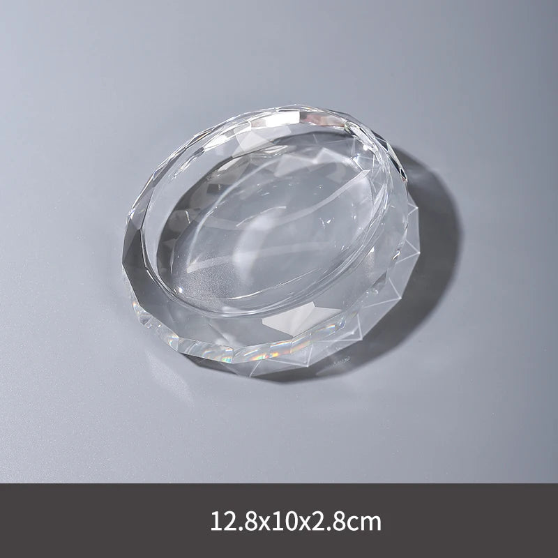 Crystal Glass Bathroom Toothbrush Cup Soap Dish Bottling