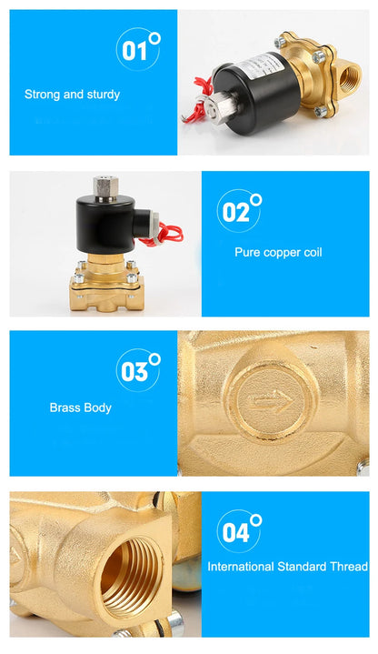 1/4 1/2 3/4 2way Electric Water Valve 220vac