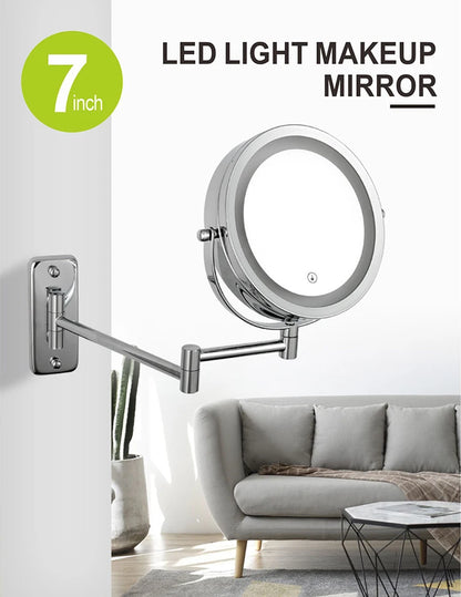 Folding Arm Extend Bathroom Mirror Led Light Inch