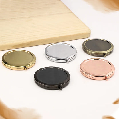 5pcs 57mm Compact Mirror Purses Pocket Makeup Mirror