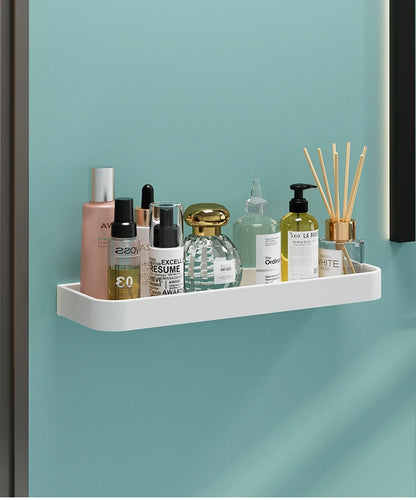 Black / White Bathroom Shelf Shampoo Holder Storage