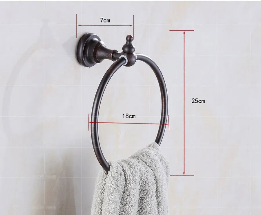 Oil Rubbed Bronze Bathroom Towel Shelf Towel Holder