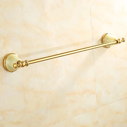 Tuqiu Bathroom Gold Bathroom Shelf Towel Rack Towel