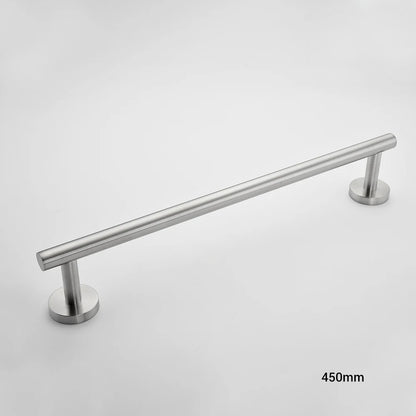 Bathroom Hardware Kit Brushed Stainless Steel Round Wall