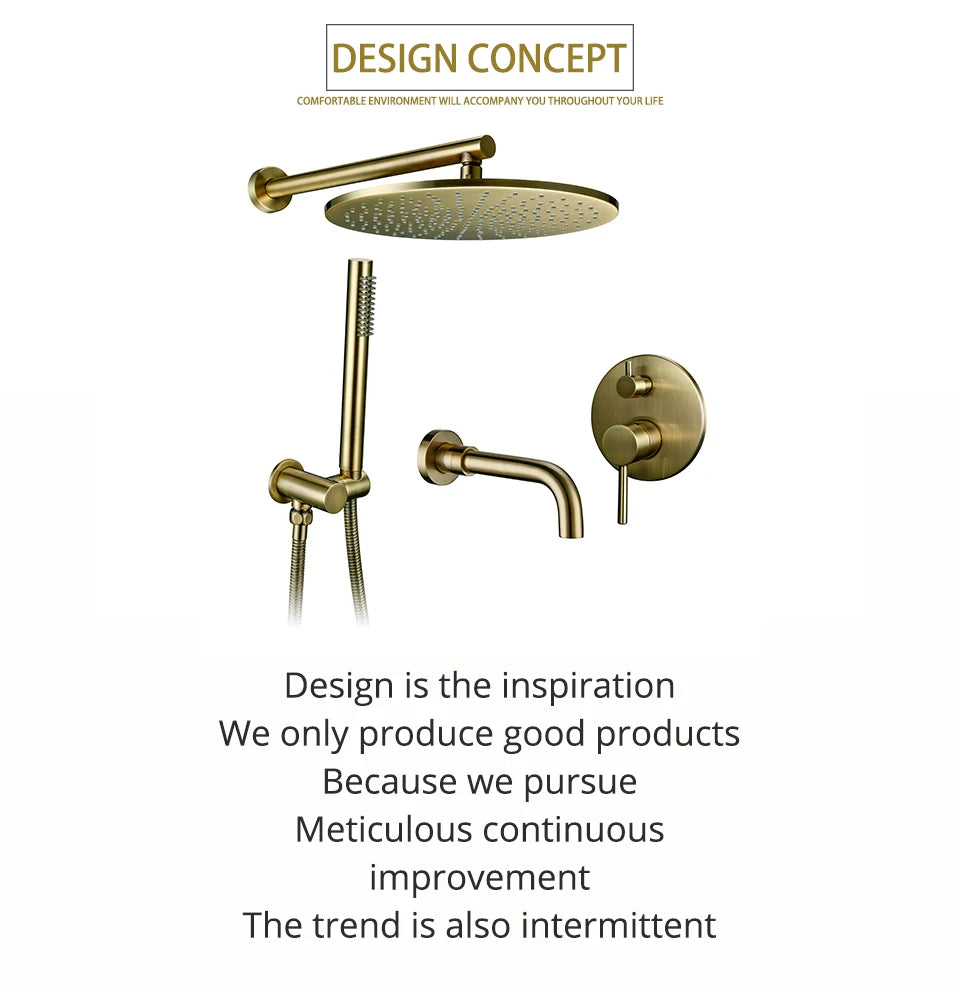 Bathroom Faucet Shower Mixer Tap Spout Black Solid