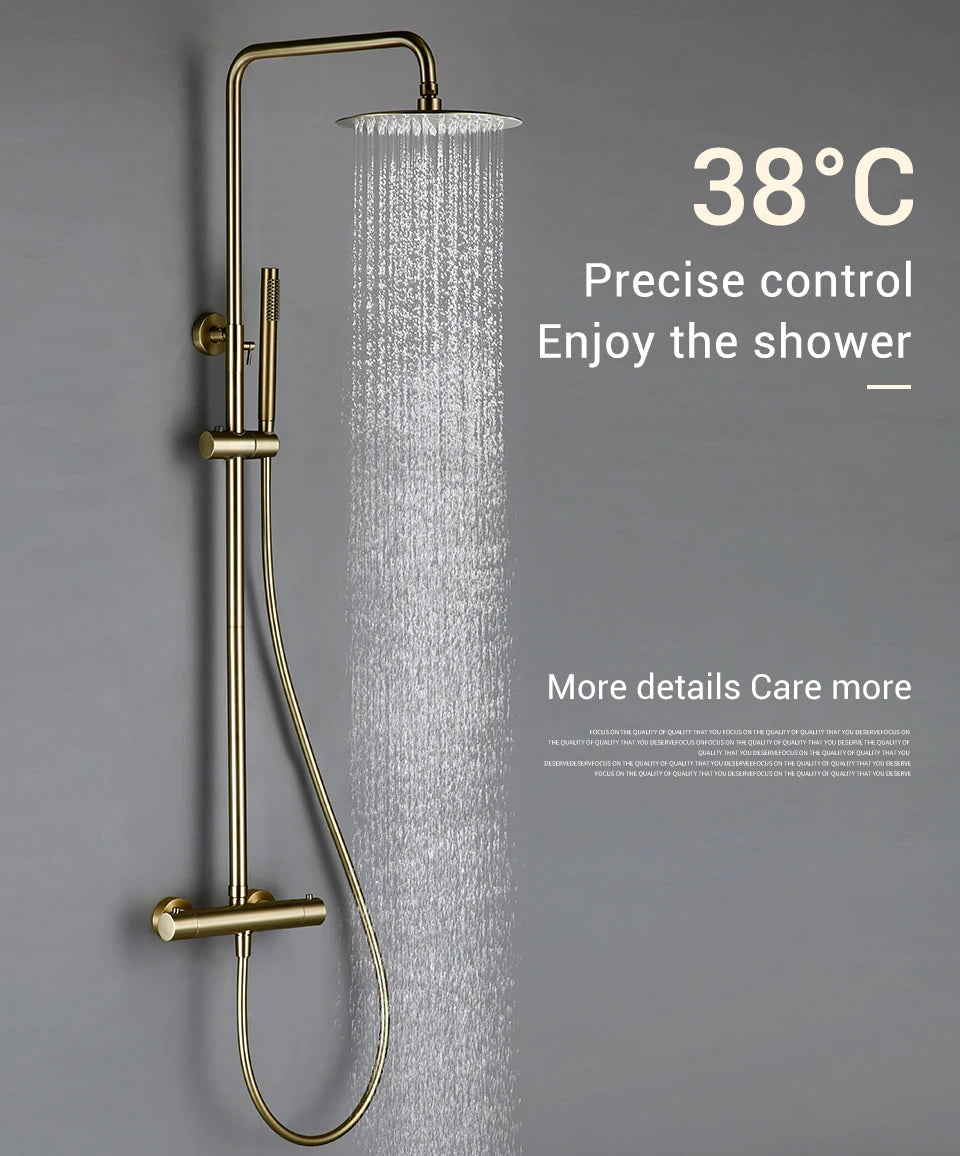 Shower System Thermostatic Shower Faucet Thermostat Bathroom