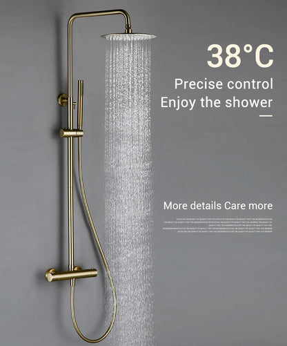 Shower System Thermostatic Shower Faucet Thermostat Bathroom