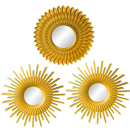 Gold Mirrors Wall Decor Of Hanging Ornament Art
