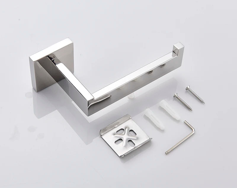 Bathroom Hardware Chrome Robe Hook Towel Rail Bar