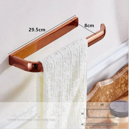 Biggers Luxury Rose Gold Copper Bathroom Paper Holder