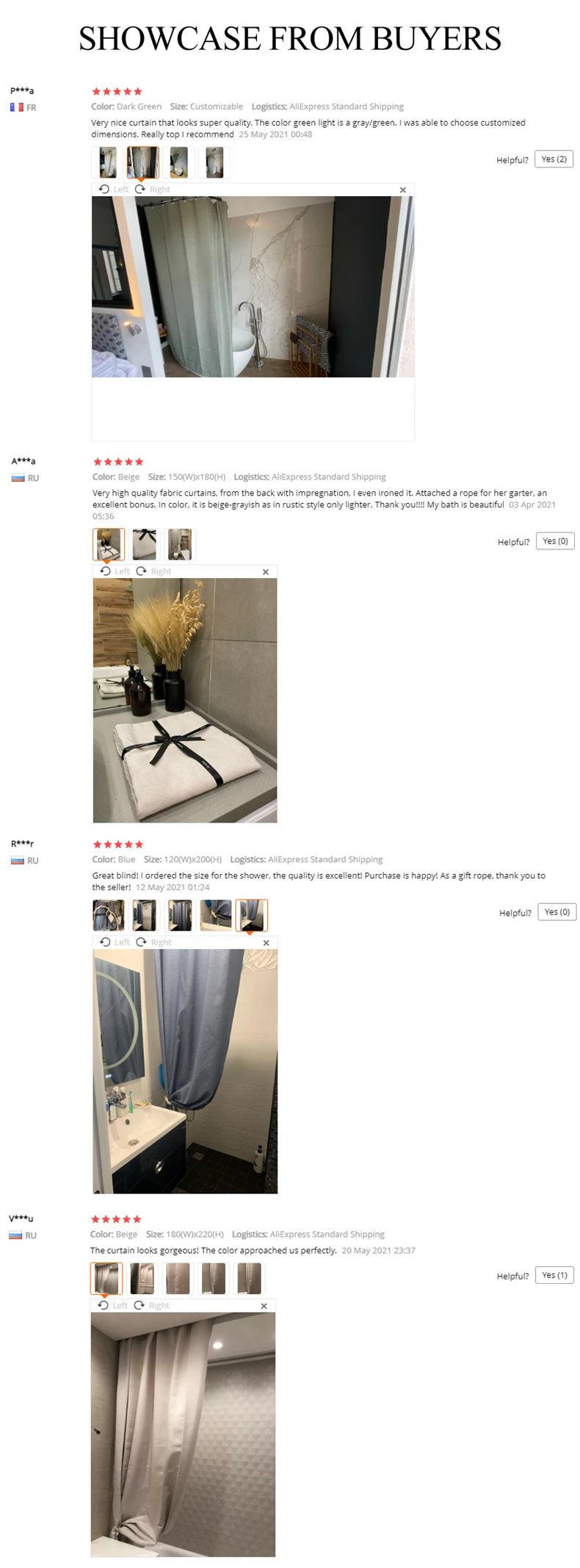 Not In/Elegant Waterproof Shower Curtain Bathroom Quality
