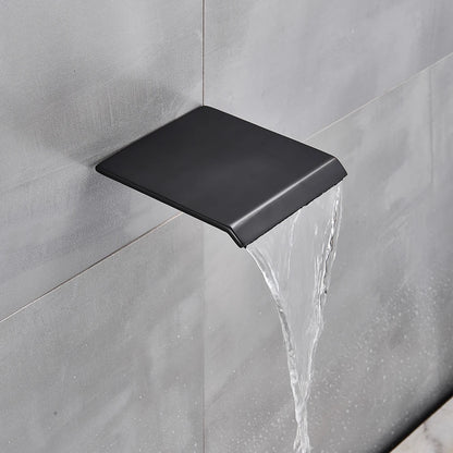 Black Shower Faucets Wall Mounted Rainfall Shower System