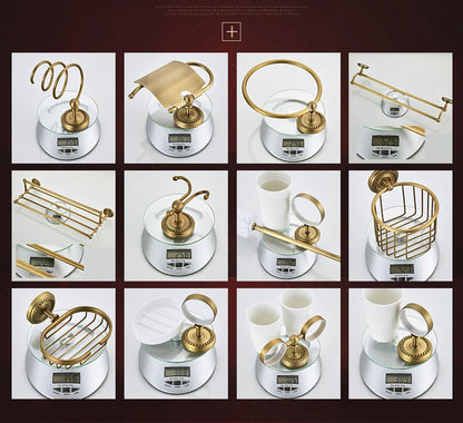 Solid Brass Bathroom Hardware Sets Antique Bronze Bath