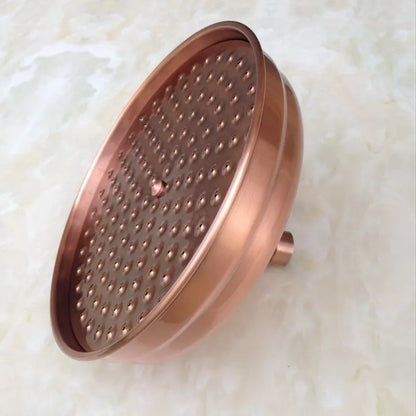 Antique Red Copper Brass Bathroom Rain Shower Head
