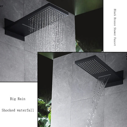 Thermostatic Shower Syste Waterfall Shower Faucet Concealed