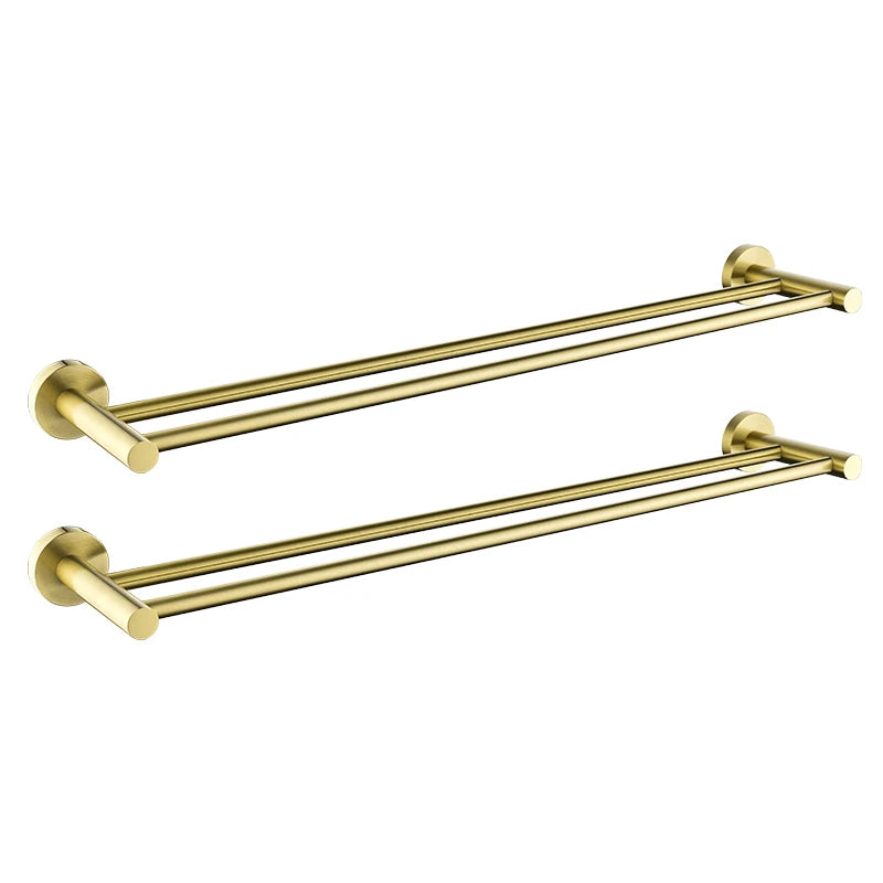 Vibrant Moderne Brushed Gold Towel Racks Fashion Gold