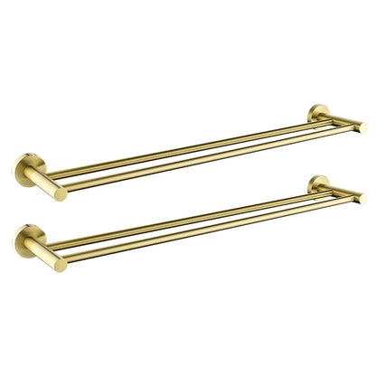Vibrant Moderne Brushed Gold Towel Racks Fashion Gold