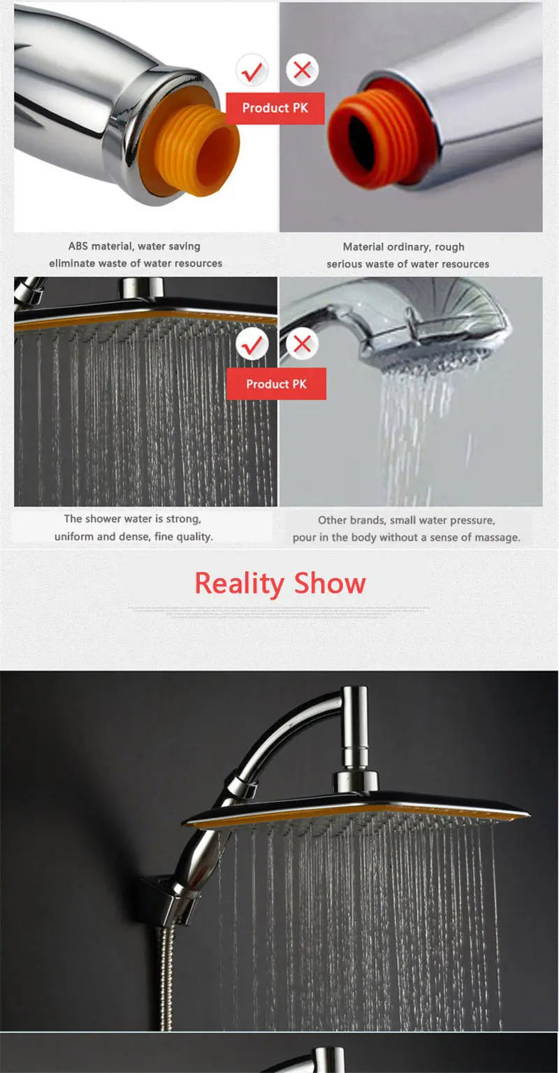 6/9 Inch Large Flow Supercharge Rain Shower Head