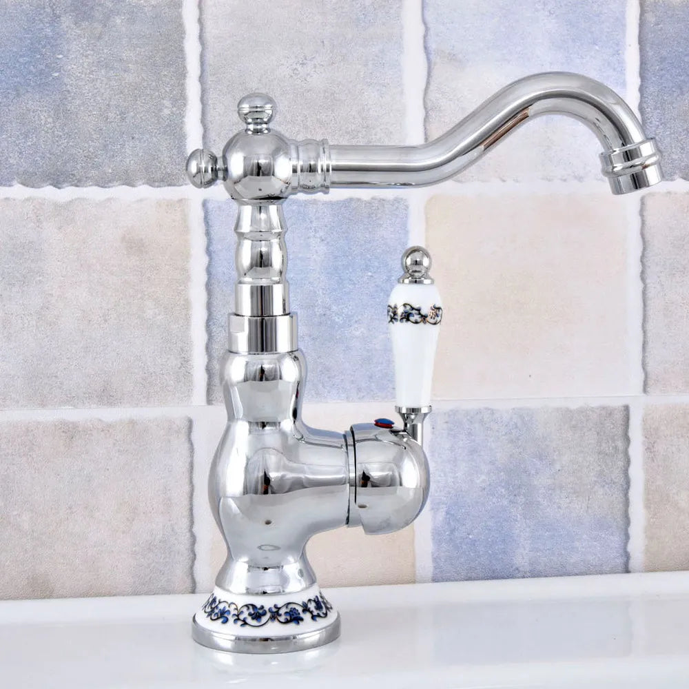 Polished Chrome Basin Sink Faucet Bathroom Basin Mixer