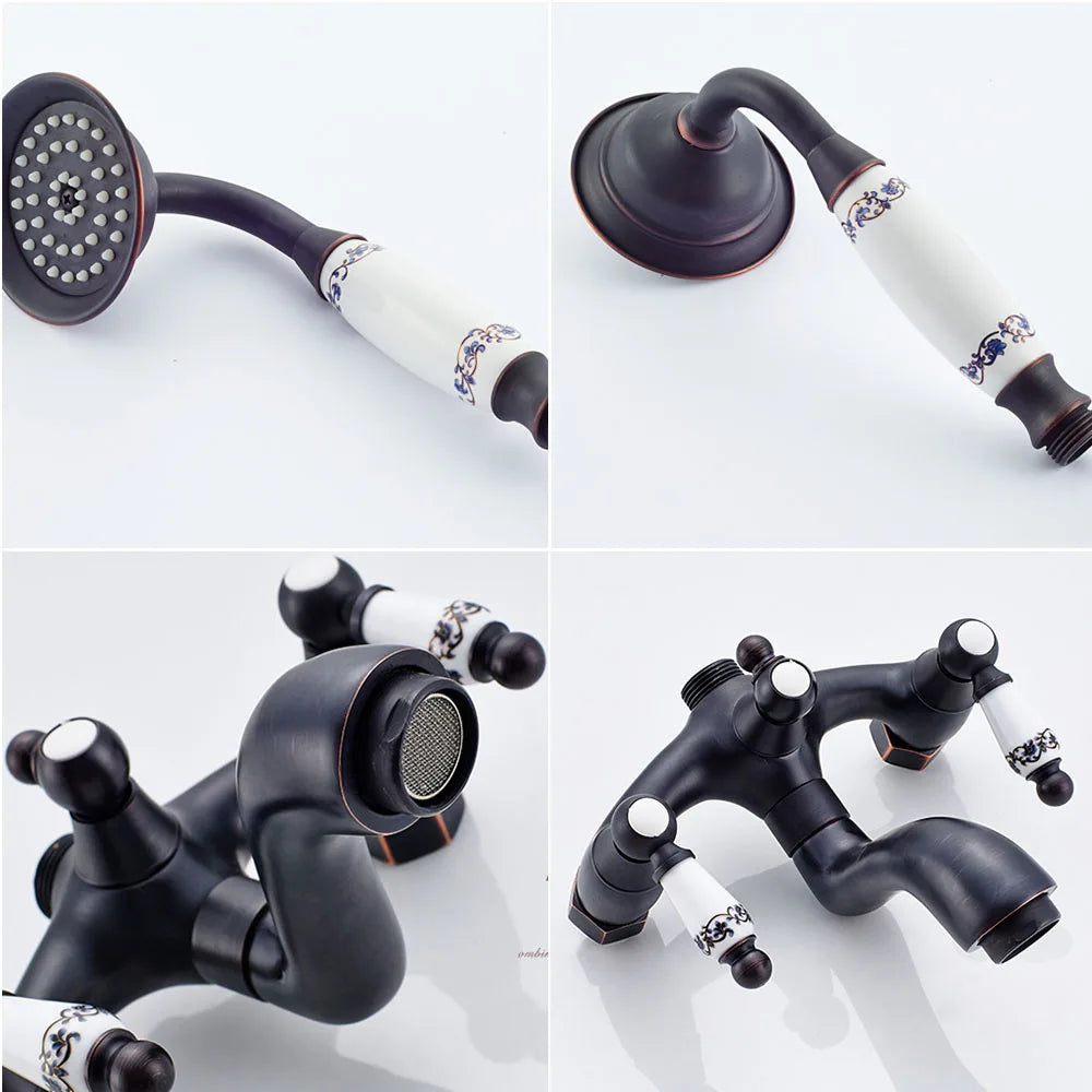 Bathroom Shower Faucet Brass Rainfall Shower Mixer Tap