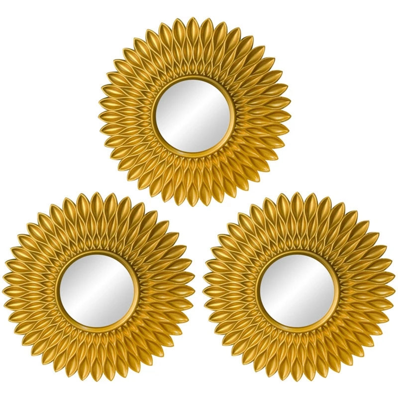 Gold Mirrors Wall Decor Of Hanging Ornament Art