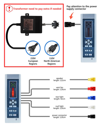 Ce Fm Radio Shower Controller Kit Shower Room