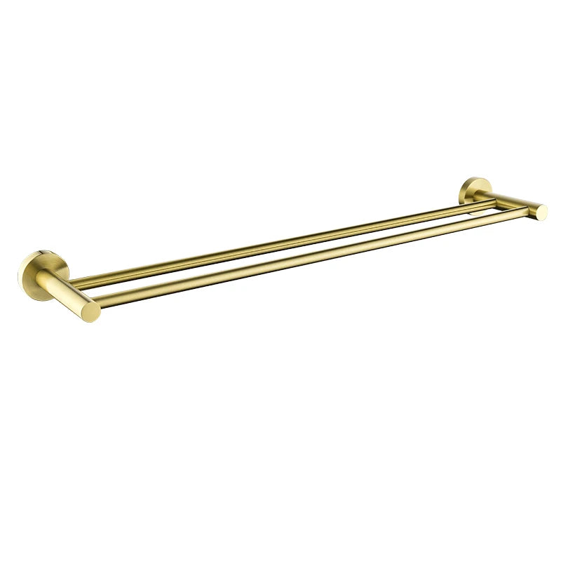 Vibrant Moderne Brushed Gold Towel Racks Fashion Gold