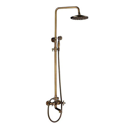 Classic Antique Brass Bathroom Shower Faucet Bathtub Shower