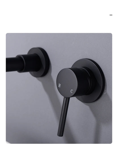 Black Bathroom Sink Faucet Brass Tap Cold Wash
