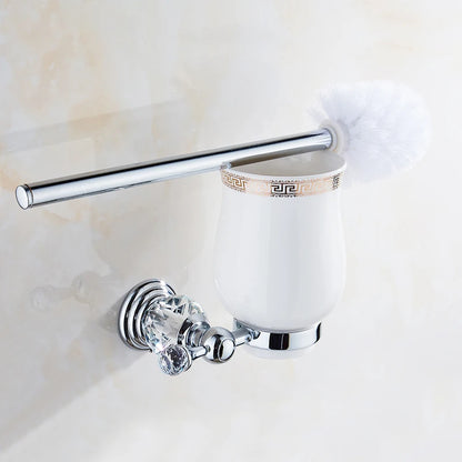 Bathroom Hardware Crystal Bath Towel Shelf Toilet Paper